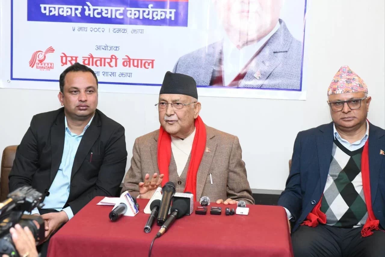 झापा–५ को फैसला जनताले गर्नेछन् : केपी शर्मा ओली