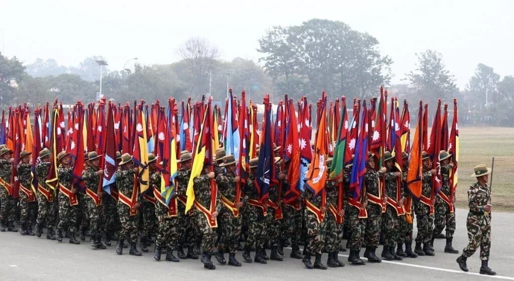 नेपाली सेनाले २६३ औँ वार्षिकोत्सव मनाउँदै