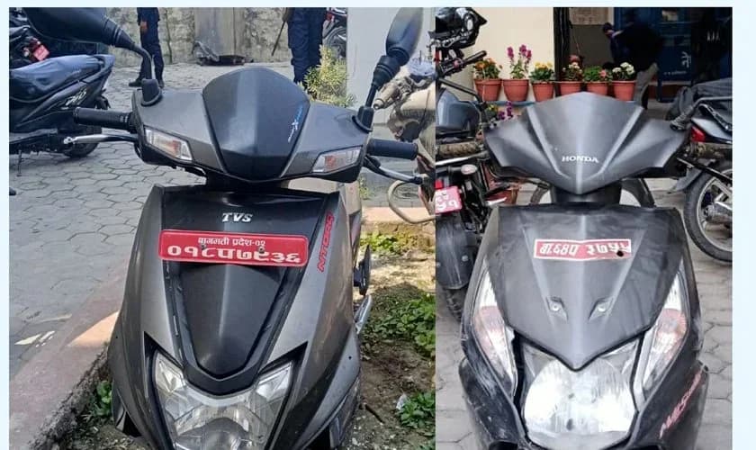 काठमाडौँमा चोरीका स्कुटरसहित चार जनापक्राउ