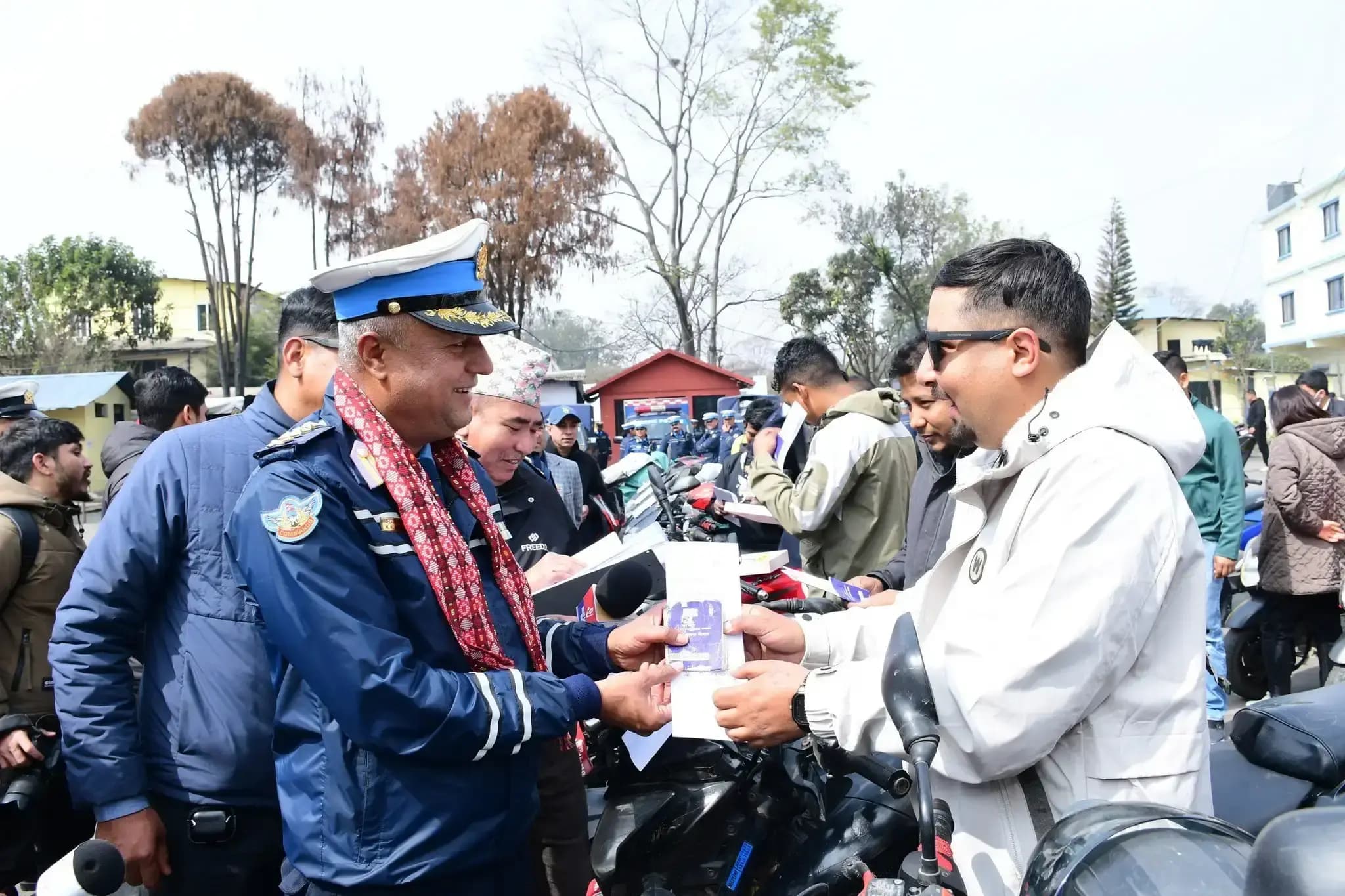 काठमाडौँमा ट्राफिक प्रहरीद्वारा ५३ चोरी भएका सवारी फिर्ता 