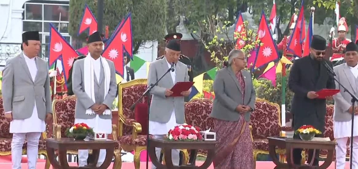 बालेन शाहले धार्मिक विधिपछि प्रधानमन्त्री पदको शपथ