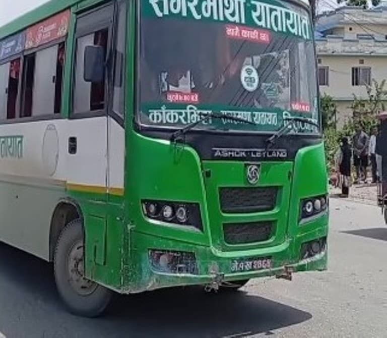 कोशी लोकमार्गमा बसको ठक्करबाट एक पैदल यात्रीको मृत्यु